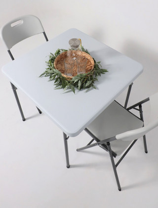 Стол складной Akshome 65908 86*86*74, белый купить в Минске