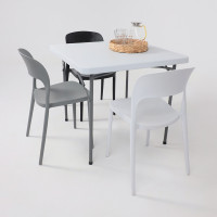 Стол складной Akshome 65908 86*86*74, белый купить в Минске