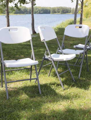 Стул складной AksHome 47*50*84 белый купить в Минске