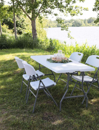 Стул складной AksHome 47*50*84 белый купить в Минске