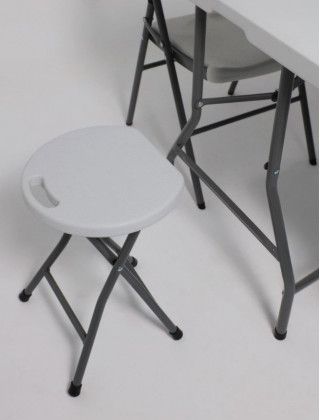 Табурет складной 33*30*45 белый купить в Минске