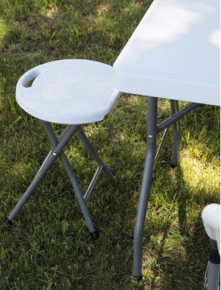 Табурет складной 33*30*45 белый купить в Минске