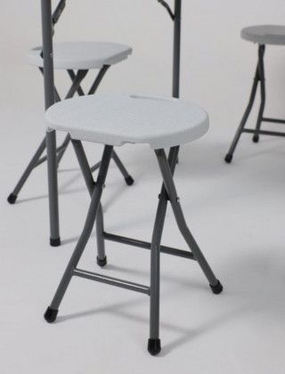 Табурет складной 33*30*45 белый купить в Минске