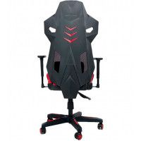 Кресло поворотное AksHome DYNAMIT (Динамит) экокожа/ткань-сетка черный+красный купить в Минске