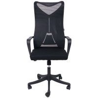 Кресло AksHome Abraham ткань/сетка черный/черный купить в Минске