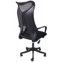 Кресло AksHome Abraham ткань/сетка черный/черный купить в Минске