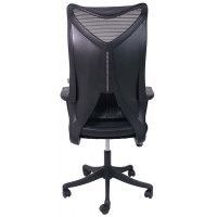 Кресло AksHome Abraham ткань/сетка черный/черный купить в Минске