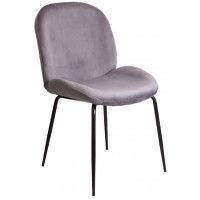 Кресло AksHome ADAM светло-серый велюр HLR-20/черный