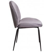 Кресло AksHome ADAM светло-серый велюр HLR-20/черный купить в Минске