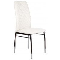 Стул AksHome ADELE (Адель) экокожа белый APU 002/хром