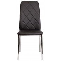 Стул AksHome ADELE (Адель) экокожа черный APU-004/хром купить в Минске Стул AksHome ADELE (Адель) экокожа черный APU-004/хром купить в Минске