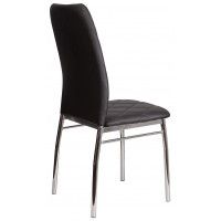 Стул AksHome ADELE (Адель) экокожа черный APU-004/хром купить в Минске Стул AksHome ADELE (Адель) экокожа черный APU-004/хром купить в Минске