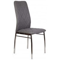 Стул AksHome ADELE (Адель) серая ткань Seattle 005/хром