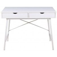 Стол письменный AGAT 1000*500*780 белый/белый металл