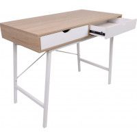 Стол письменный AGAT 1000*500*780 светлый дуб/белый металл купить в Минске