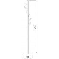 Вешалка AksHome AGATA (Агата) бук/белый купить в Минске