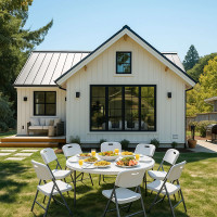 Стол складной Akshome 69988 d122*74, белый купить в Минске