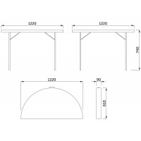 Стол складной Akshome Table AKS тип 9 темно-серый купить в Минске Стол складной Akshome Table AKS тип 9 темно-серый купить в Минске