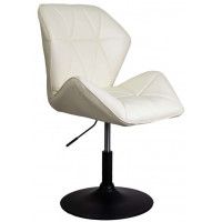 Стул AksHome Oslo (Осло) кремовый велюр/черный