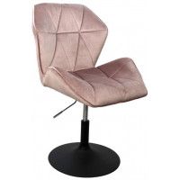 Стул AksHome Oslo (Осло) пыльная роза велюр/черный