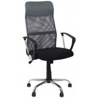 Кресло AksHome ALLISON (Эллисон) ECO серый/черный