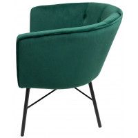 Кресло AksHome ALMOND (Элмонд) велюр зеленый/черный купить в Минске