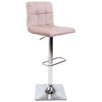 Стул барный AksHome AMAZON (Амазон) бежевый велюр HCJ-13/хром