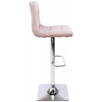 Стул барный AksHome AMAZON (Амазон) бежевый велюр HCJ-13/хром купить в Минске