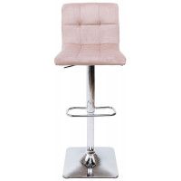 Стул барный AksHome AMAZON (Амазон) бежевый велюр HCJ-13/хром купить в Минске