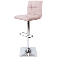 Стул барный AksHome AMAZON (Амазон) бежевый велюр HCJ-13/хром купить в Минске