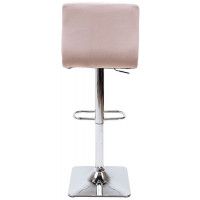 Стул барный AksHome AMAZON (Амазон) бежевый велюр HCJ-13/хром купить в Минске