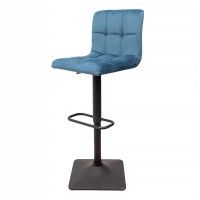 Стул барный AksHome AMAZON (Амазон) темно-лазурный велюр HCJ-45/черный Стул барный AksHome AMAZON (Амазон) темно-лазурный велюр HCJ-45/черный