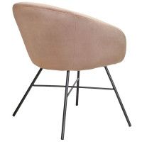 Кресло AksHome AMUR (Амур) светло-коричневый велюр/черный купить в Минске