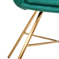 Кресло AksHome AMUR (Амур) зеленый велюр/золото купить в Минске