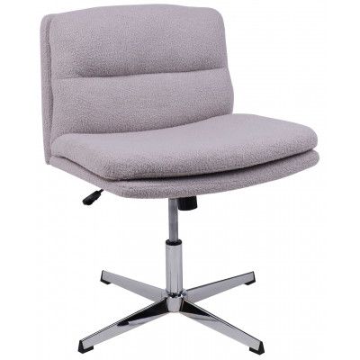 Кресло поворотное AksHome ANDRE светло-серый букле CM2023-8 / хром купить в Минске
