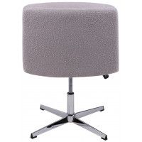 Кресло поворотное AksHome ANDRE светло-серый букле CM2023-8 / хром купить в Минске