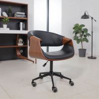 Кресло AksHome Angara (Ангара) экокожа черный/черный купить в Минске