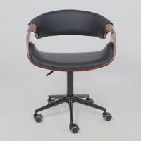 Кресло AksHome Angara (Ангара) экокожа черный/черный купить в Минске