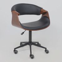 Кресло AksHome Angara (Ангара) экокожа черный/черный купить в Минске