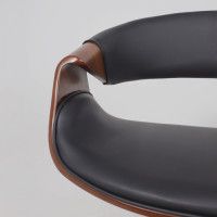 Кресло AksHome Angara (Ангара) экокожа черный/черный купить в Минске