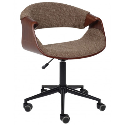 Кресло AksHome Angara (Ангара) букле коричневый Lisa 421/черный купить в Минске