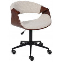 Кресло AksHome Angara (Ангара) букле кремовый Lisa 102/черный