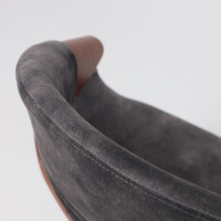 Кресло AksHome Angara (Ангара) велюр темно-серый Fabb 16/черный купить в Минске