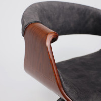 Кресло AksHome Angara (Ангара) велюр темно-серый Fabb 16/черный купить в Минске