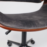 Кресло AksHome Angara (Ангара) велюр темно-серый Fabb 16/черный купить в Минске