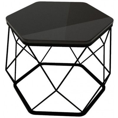 Стол журнальный АРЕНА 535*465*415 черный/черный (стекло) Стол журнальный АРЕНА 535*465*415 черный/черный (стекло)