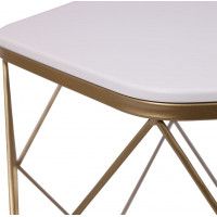 Стол журнальный АРЕНА 535*465*415 белый/золотой купить в Минске