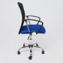 Кресло поворотное Akshome Aria Light ECO/сетка черный/синий