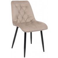 Стул AksHome ASTRA 2 (Астра 2) бежевый велюр HLR-08/черный Стул AksHome ASTRA 2 (Астра 2) бежевый велюр HLR-08/черный