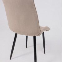 Стул AksHome ASTRA 2 (Астра 2) бежевый велюр HLR-08/черный купить в Минске